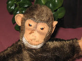 Antique Steiff Hand Puppet Jocko Chimpanzee Mohair