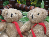 Woolen Set of 2 Jointed Teddy Bears From Holland