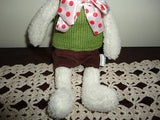 Le Sucre France Creme BUNNY Rabbit Retired 12 inch Baby Safe 100% Green Product