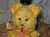 Old Antique German Yellow Berlin Tongue Bear w Mechanism