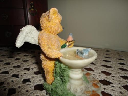 Teddy Angels BRUIN & BLUEBIRDS Figurine Ornament 1994