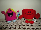 Cartoon Mr Men Show Mr. Strong & Miss Chatterbox Dolls