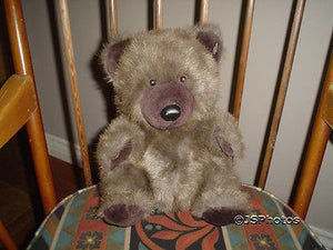 24K Corkie Brown Plush Teddy Bear Polar Puff 4889 11 Inch Vintage 1985