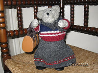 German Woolen Musical Bear Plays My Way Vintage