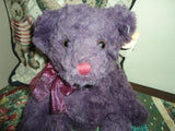 Russ Bears from Past BEARBERRY Purple Bear RETIRED Nr 4643 Handmade