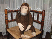 Old Antique Hermann German Monkey Mohair Fully Jointed 62 CM 24.5 Inch