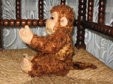 Old Antique German Copper Brown Mohair Monkey W Tail 28 CM