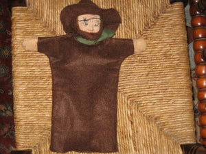 Old Antique German Hunter Hand Puppet Very Rare