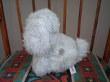 Gund Wind Up Musical Dog Spoonful Sugar 7 Inch Gray White Plush Vintage 1981