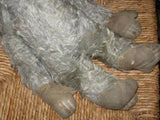 Old Antique German Grey Mohair Monkey 41 CM