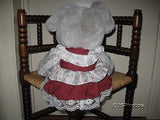 Girl Rabbit Dressed Plush By Commonwealth UK 1991 Rare