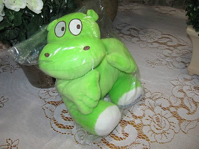 Green hippo stuffed animal deals