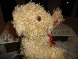 Antique 1960s Brown Shaggy Plush Teddy  L1215