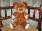 Hermann Germany 45 cm Reddish Brown Mohair Teddy Bear Vintage