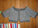 4 Handmade Knitted Sweaters for Dolls or Teddy Bears