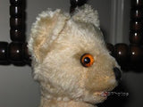 Antique Fechter Austria 1940s Old White Mohair Bear 10 Inch 10073