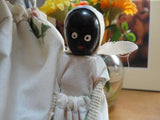 Wooden Dolls Black Mother Baby & Girl Handmade Creaciones KATY Puerto Plata DR