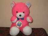 Vintage Bobas Poland Pink Sitting Teddy Bear