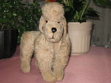 Antique Anker or Grisly Germany 1950s Mohair Poodle Dog Rare