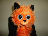 HALLOWEEN CAT Schurman Google Eyes Orange Plush Black Velvet RARE