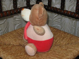 Dutch Baby Safe Teddy BEAR Sitting plush with Rattle 20 CM