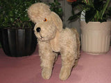 Antique Anker or Grisly Germany 1950s Mohair Poodle Dog Rare