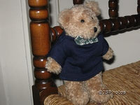 UK Brown Bear With Blue Sweater & Bow