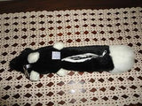 SKUNK Plush Zippered Case 14in w Metal Hanger B.J. Toy