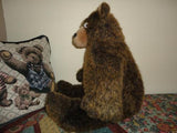 Cartoon Face BROWN GRIZZLY BEAR Plush Large 20 inch FUNNY CUTE