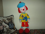 Walt Disney World Exclusive JOJO CIRCUS CLOWN 20 inch LARGEST Bendable Toy