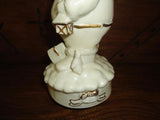 Musical Christmas Santa Porcelain Moving Figurine Penguins Dolls