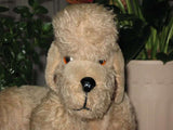 Antique Anker or Grisly Germany 1950s Mohair Poodle Dog Rare