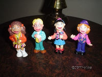 The Puzzle Place Set of 4 Character Rubber Dolls 1993 Children TV Show