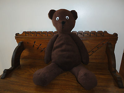 Handmade OOAK Brown Teddy Bear 22 inch Googly Eyes