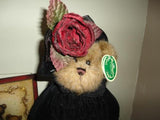 Bearington Teddy Bear Named Chanel Black Velvet Outfit Large 17 inch Nr 1523 Tag