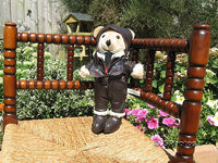 Dutch Netherlands Pilot Bear Flying Outfit & Goggles