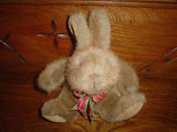 24K Mighty Star Brown Bunny Rabbit Plush Toy 7 Inch 5322 Vintage 1987