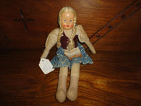 Antique Poland Polish Doll 1920's 1930's Painted Composition Face 11.5 inch