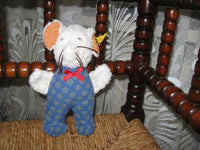 Steiff Mouse White Blue Baby Safe 215803 22CM IDS