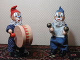 Set of 2 Old Vintage 1970s SONNI Germany Circus Clowns Moving Toys