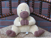 Soft Monkey Plush 9 inch Sitting Baby Safe Amicon Health Insurance Holland