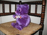 Woodland Bear Company UK Purple Stuffed Plush Bear