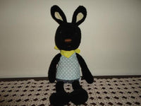 Le Sucre France BLACK BUNNY Rabbit Retired 18