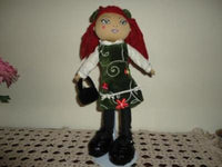 Childrens Place Stuffed Irish DOLL Velvet Dress 13 in.