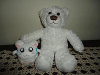 Hamtaro BIJOU Hamster & White Teddy Bear Princess Soft Toys