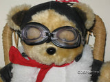 Dutch Teddy Bear With Goggles Motor Devil By Kors bv