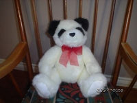 Gund Panda Bear Suede Paws 2001 Retired 46210