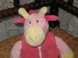 Eddy Toys Holland Soft Pink HORSE PONY Baby Plush Toy  Rare