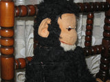 Old Antique German Black Monkey Metal Pins Jointed 46 CM