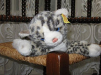 Steiff Tabby Cat 2732/22 1979-83 22 CM Button & Tag